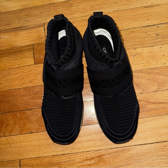 CHANEL SOCK NEOPRENE SNEAKERS TRAINERS - Picture 2 of 16